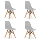 Vaikiškos kėdutės ZUBI, pilkos, 4 vnt. - Beauty Kit