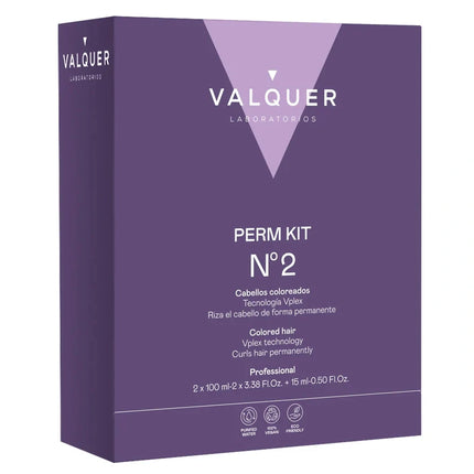VALQUER profesionalus cheminio garbanojimo rinkinys Nr.2 dažytiems plaukams 100+100+10ml salonams