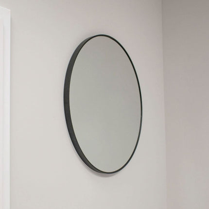 Veidrodis 80 cm, juodas rėmas - Beauty Kit