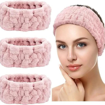 Veliūrinė galvos juosta, rožinė - Beauty Kit