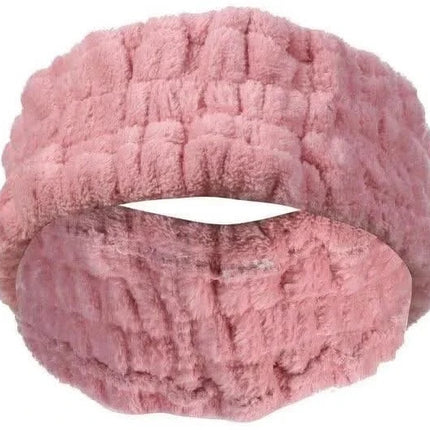 Veliūrinė galvos juosta, rožinė - Beauty Kit