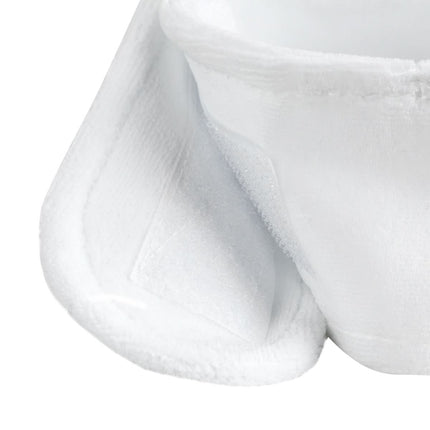 SYIS Velour Beauty Headband, White - close-up