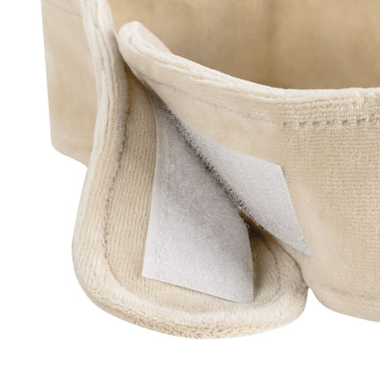 SYIS Velour Beauty Headband, Beige - close-up