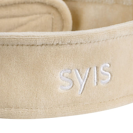 SYIS Velour Beauty Headband, Beige - another view