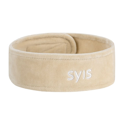 SYIS Velour Beauty Headband, Beige