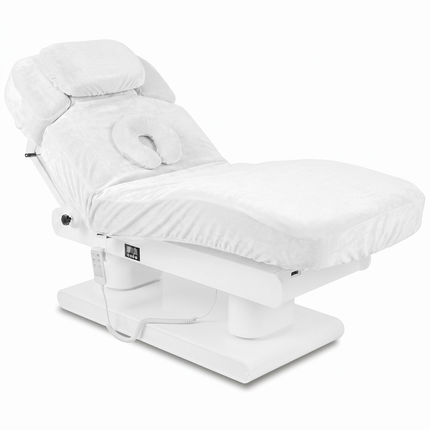 Velour Fitted Sheet for Treatment Couch HABYS ETERNA 78×198 cm, White
