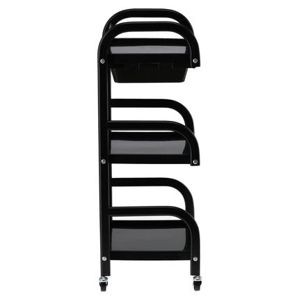 Vežimėlis grožio salonui ST019, juodas - Beauty Kit