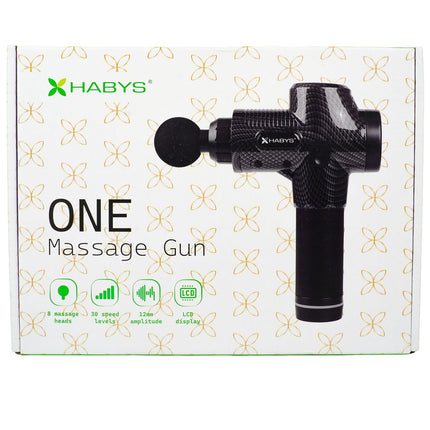 HABYS ONE Vibration Massage Gun with 8 Heads, Black - photo 14