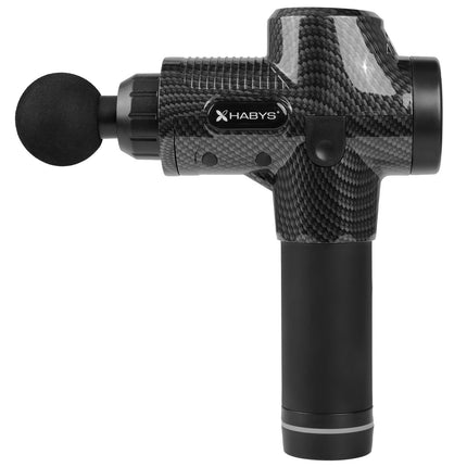 HABYS ONE Vibration Massage Gun with 8 Heads, Black - close-up