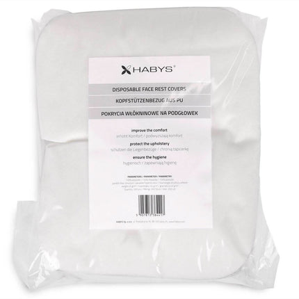 Vienkartiniai neaustiniai masažo stalo veido angos uždangalai Y, 100 vnt. - Beauty Kit