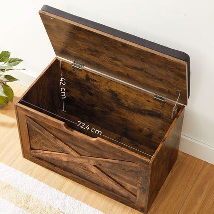 Vintažinė daiktadėžė su sėdyne LHS056X01 - Beauty Kit