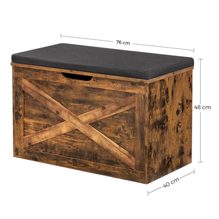 Vintažinė daiktadėžė su sėdyne LHS056X01 - Beauty Kit