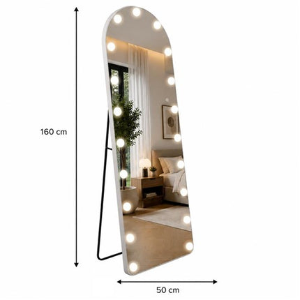 Veidrodis su LED apšvietimu HOLLYWOOD WA-H01, 160×50 cm