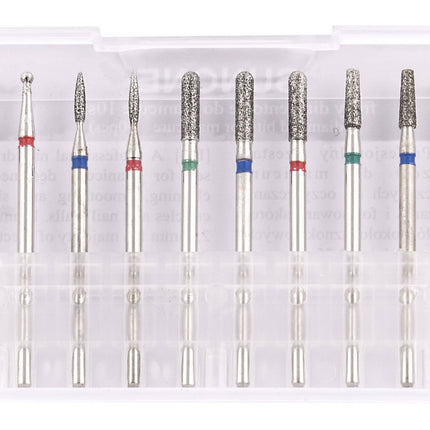 Набор алмазных фрез для маникюра SUNONE, 10 шт.